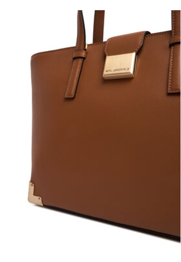 Karl Lagerfeld - KARL LAGERFELD Torebka B1W30256 Brązowy. Kolor: brązowy. Materiał: skórzane