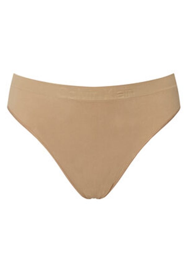 Calvin Klein Underwear Komplet stringów LV00QD5211 Beżowy. Kolor: beżowy. Materiał: syntetyk