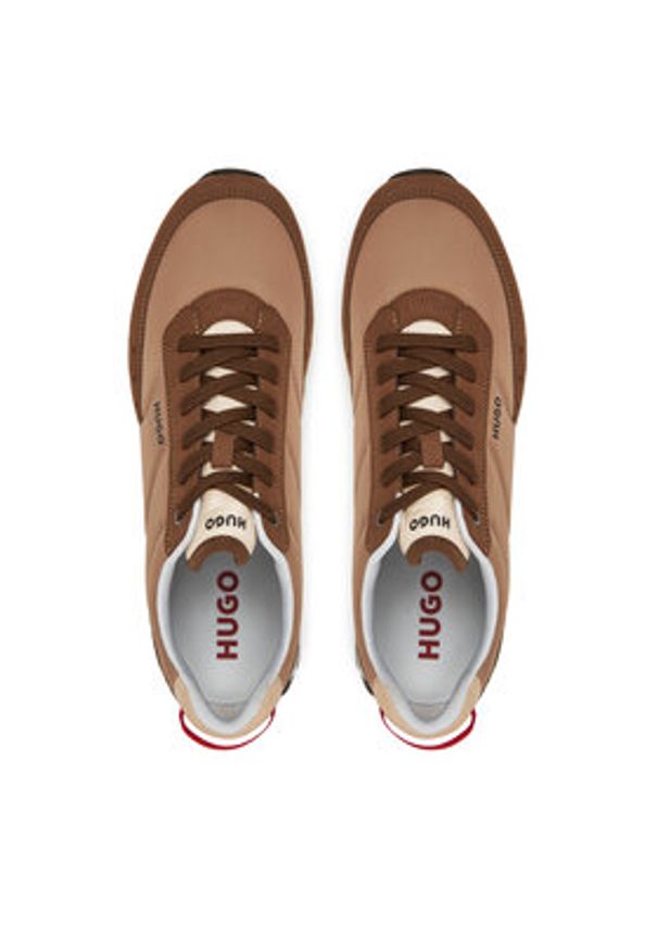 Hugo - HUGO Sneakersy Icelin 50548502 Beżowy. Kolor: beżowy. Materiał: materiał