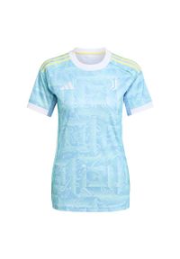 Adidas - Koszulka Juventus 25/26 Away. Kolor: niebieski. Długość: długie. Sezon: lato. Sport: piłka nożna