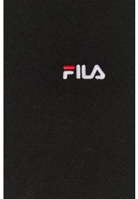 Fila - Longsleeve. Kolor: czarny. Materiał: bawełna, dzianina. Długość rękawa: długi rękaw. Wzór: gładki #3