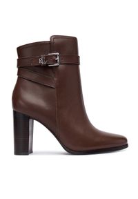 Lauren Ralph Lauren - LAUREN RALPH LAUREN Botki 802974475002 Brązowy. Kolor: brązowy. Materiał: skóra