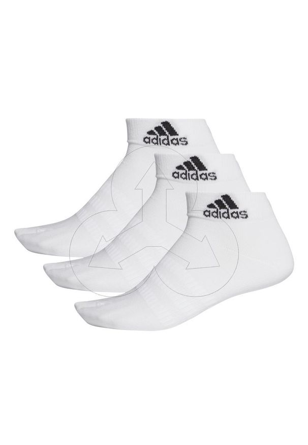 Adidas - Skarpety męskie adidas białe DZ9435 3pak - S. Kolor: biały. Materiał: materiał, bawełna. Wzór: gładki