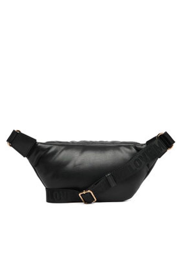 Love Moschino - LOVE MOSCHINO Saszetka nerka JC4323PP0NKM100A Czarny. Kolor: czarny. Materiał: skóra