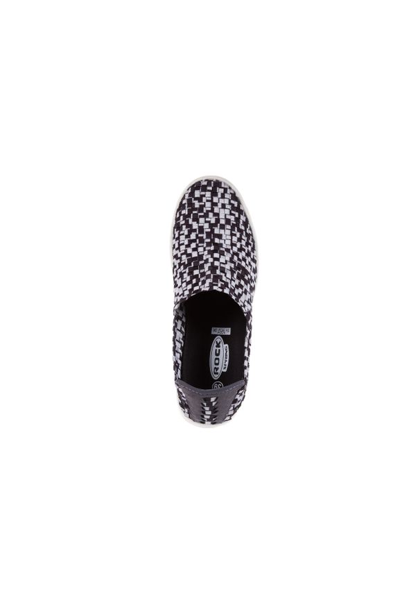 Brązowe trampki slip on Rock rockowe, z cholewką