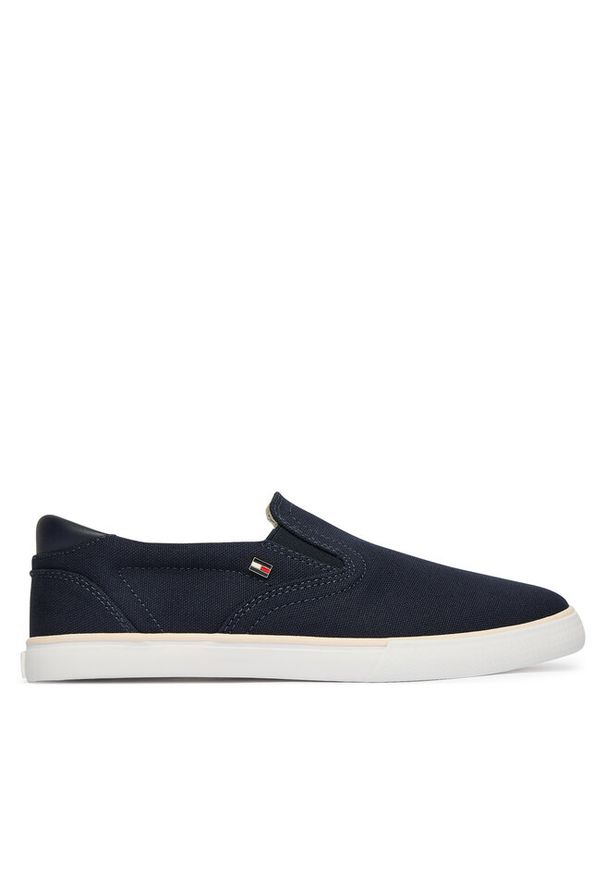 TOMMY HILFIGER - Tenisówki Tommy Hilfiger. Zapięcie: bez zapięcia. Kolor: niebieski