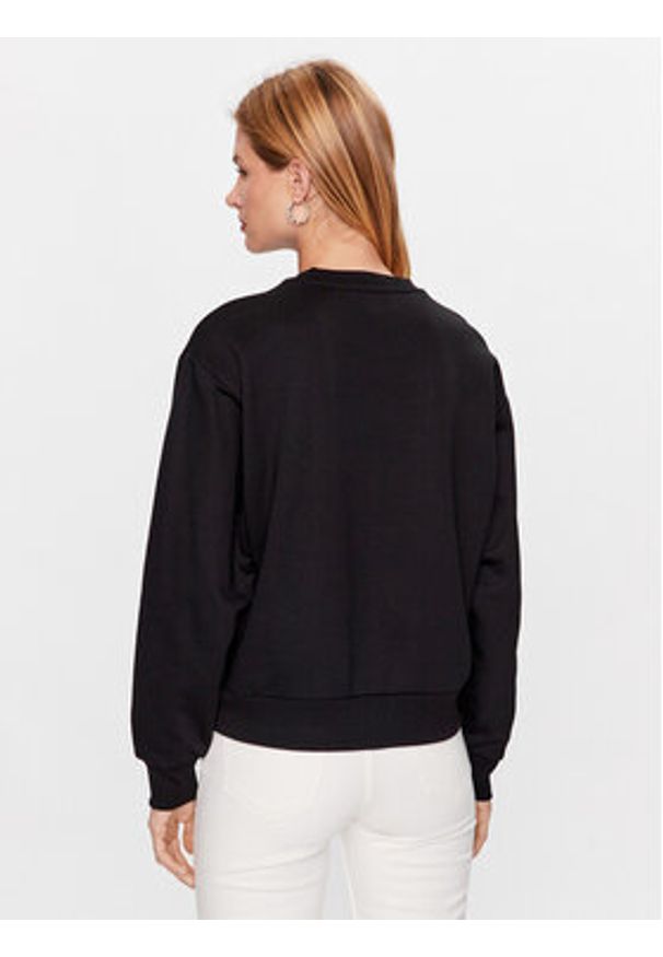 Guess Bluza W3YQ13 K8802 Czarny Relaxed Fit. Kolor: czarny. Materiał: syntetyk, bawełna