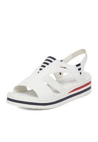 Rieker Sandały CEO-V02Y5-80 Biały. Kolor: biały. Materiał: materiał #6