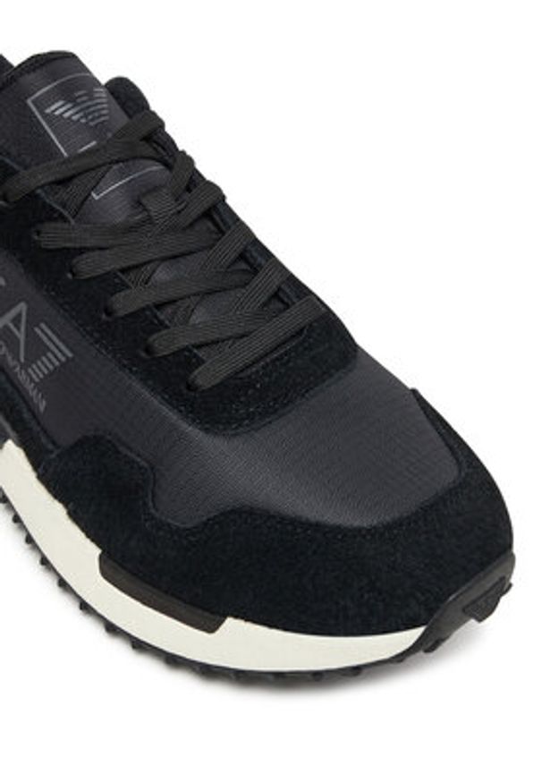 EA7 Emporio Armani Sneakersy 7X000380 AF19175 MC001 Czarny. Kolor: czarny. Materiał: materiał