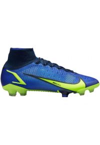Buty piłkarskie Nike Mercurial Superfly 8 Elite Fg M CV0958 574 niebieskie niebieskie. Kolor: niebieski. Szerokość cholewki: normalna. Sport: piłka nożna #4