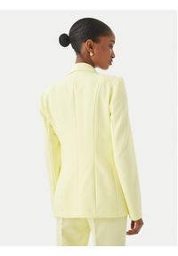 Maryley Marynarka 26EB139/43LE Żółty jasny Regular Fit. Kolor: żółty. Materiał: syntetyk #2