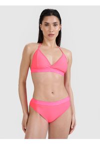 4f - 4F Góra od bikini damska - różowa XL. Kolor: różowy. Materiał: guma, włókno, syntetyk, materiał, elastan