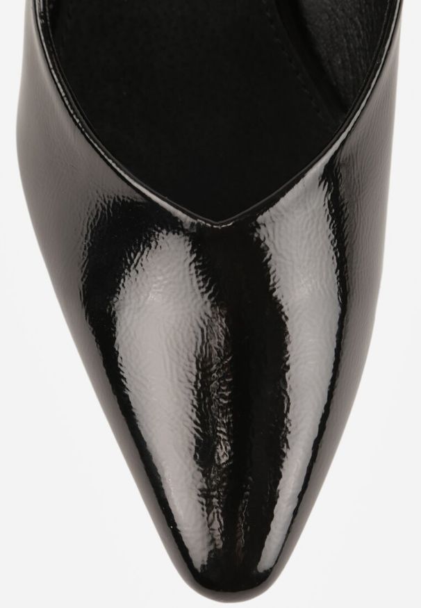 Renee - Czarne Eleganckie Czółenka Vices na Klepsydrze ze Skórzaną Wkładką Dedvire. Okazja: na ślub cywilny, na wesele. Kolor: czarny. Materiał: skóra. Obcas: na obcasie. Styl: elegancki. Wysokość obcasa: średni