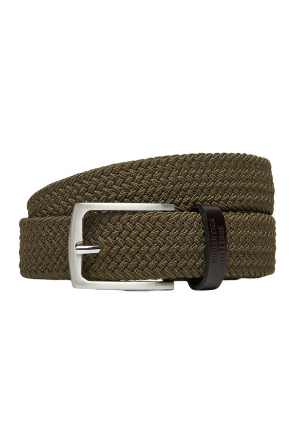 Aeronautica Militare - AERONAUTICA MILITARE Zielony męski pasek, Rozmiar 95. Kolor: zielony. Materiał: materiał. Wzór: moro. Styl: militarny, casual, sportowy