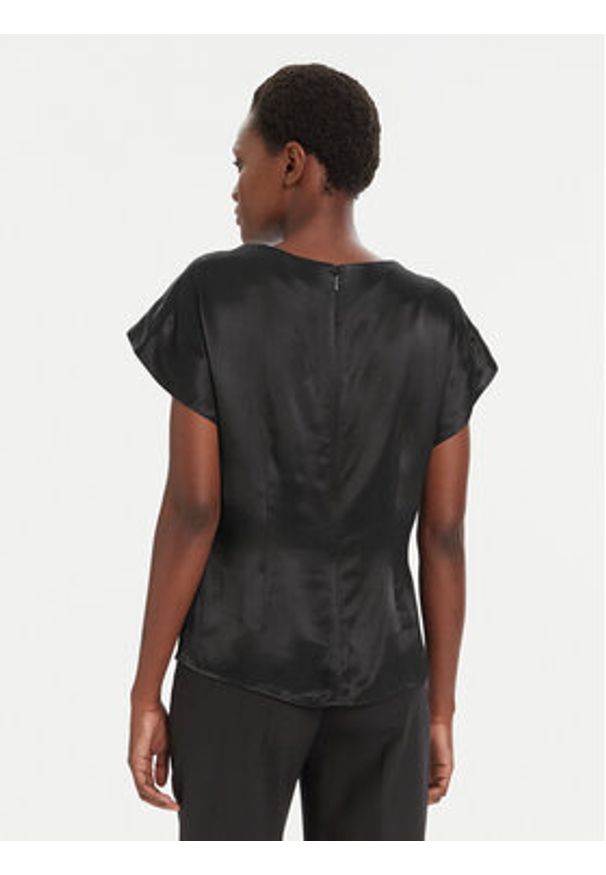 BOSS Bluzka Bavati 50541815 Czarny Slim Fit. Kolor: czarny. Materiał: wiskoza