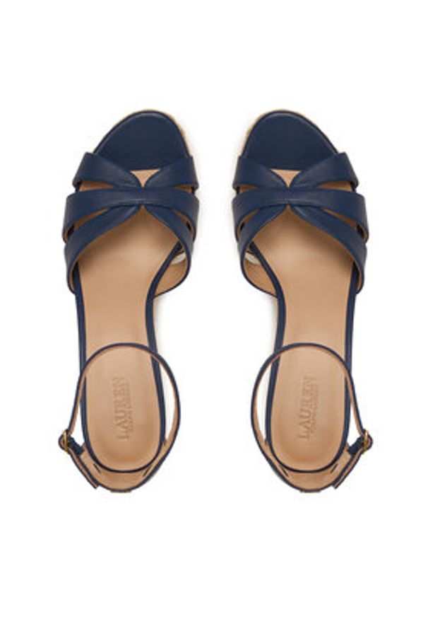 Lauren Ralph Lauren - LAUREN RALPH LAUREN Espadryle Nellie 802P04433003 Granatowy. Kolor: niebieski. Materiał: skóra
