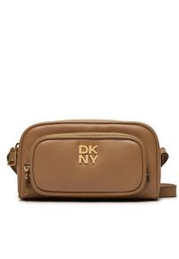 DKNY Torebka Philo Crossbody R42EKE53 Brązowy. Kolor: brązowy. Materiał: skórzane