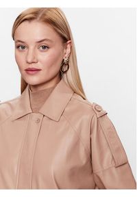 DKNY Kurtka bomber P3ACTR28 Beżowy. Kolor: beżowy. Materiał: syntetyk