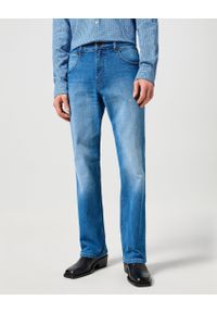Wrangler - WRANGLER MĘSKIE SPODNIE JEANSOWE WRANGLER HORIZON PRAIRIE BLUE 112356832. Okazja: na co dzień. Stan: podwyższony. Styl: klasyczny, casual #1