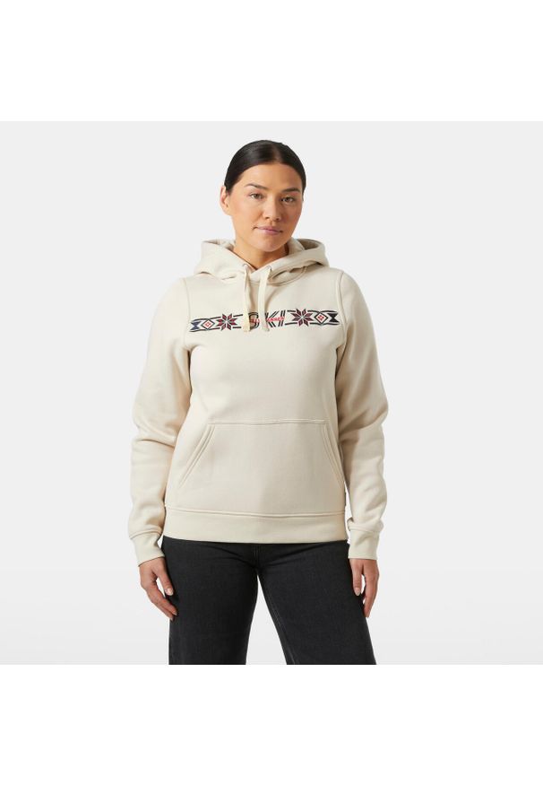Bluza damska z kapturem Helly Hansen Elevate. Typ kołnierza: kaptur. Kolor: biały, beżowy, wielokolorowy