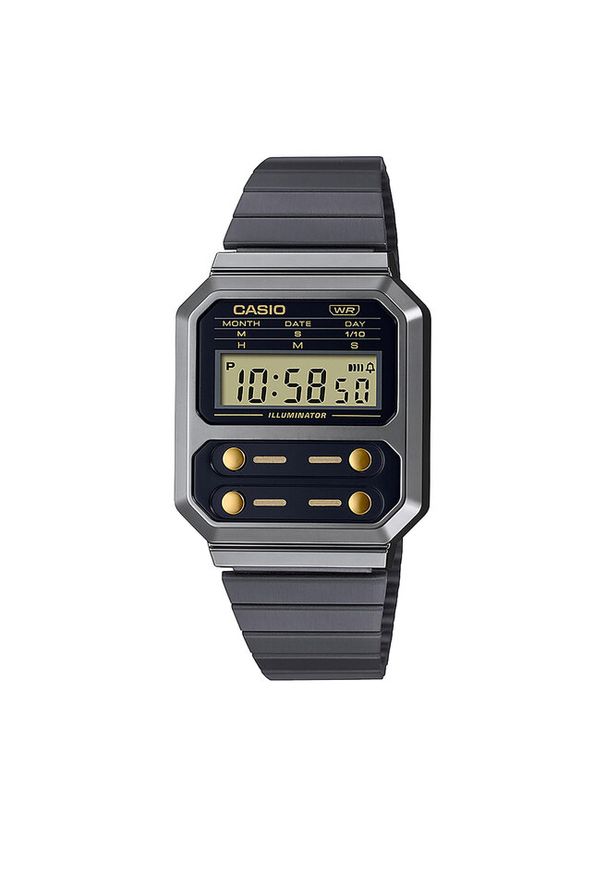 Zegarek Casio. Kolor: szary. Styl: vintage