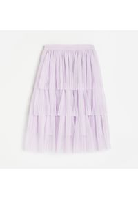 Reserved - Plisowana spódnica - Fioletowy. Kolor: fioletowy #1