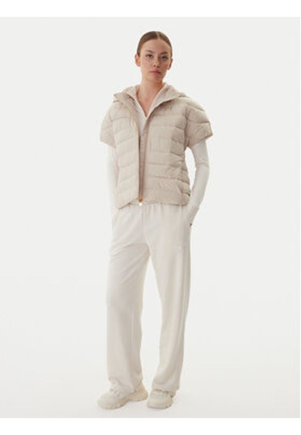 EA7 Emporio Armani Bezrękawnik 7W000477 AF12476 U1046 Beżowy Regular Fit. Kolor: beżowy. Materiał: syntetyk. Długość rękawa: bez rękawów