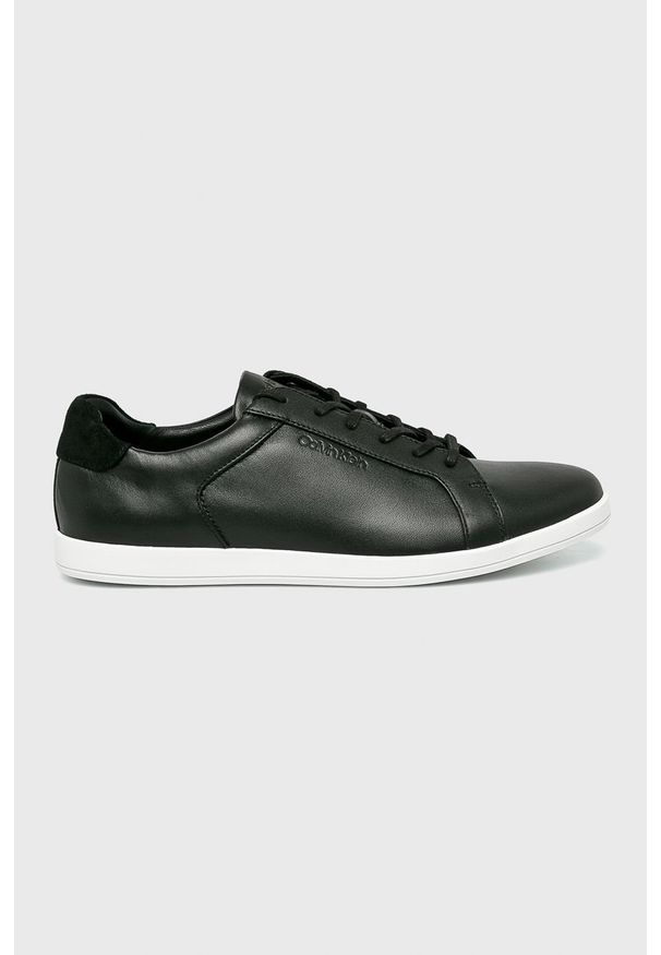 Calvin Klein - Buty. Nosek buta: okrągły. Zapięcie: sznurówki. Kolor: czarny. Materiał: syntetyk, materiał, skóra, guma. Szerokość cholewki: normalna