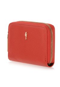 Ochnik - Mały czerwony portfel damski z paskiem. Kolor: czerwony. Materiał: skóra #4