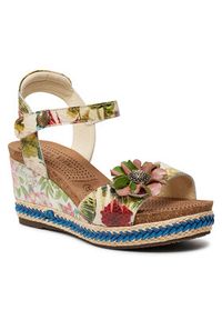 Laura Vita Espadryle Facyo 80 Beżowy. Kolor: beżowy. Materiał: skóra #4