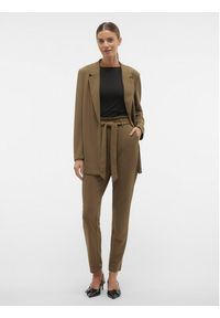 Vero Moda Marynarka Liva 10294482 Brązowy Regular Fit. Kolor: brązowy. Materiał: syntetyk #4