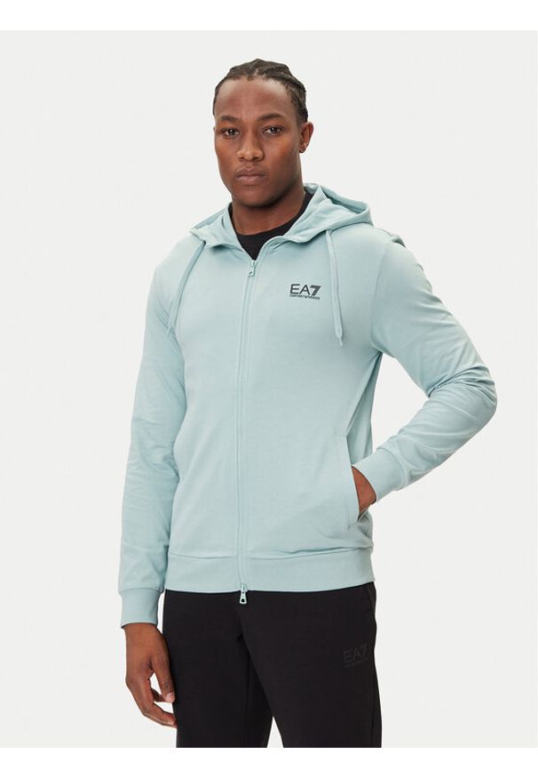 EA7 Emporio Armani Bluza 8NPM33 PJVRZ U9066 Niebieski Regular Fit. Kolor: niebieski. Materiał: bawełna