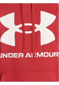 Under Armour Bluza Ua Rival Fleece Big Logo 1357093 Czerwony Loose Fit. Kolor: czerwony. Materiał: bawełna #4