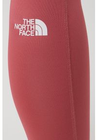 The North Face legginsy treningowe Flex damskie kolor różowy gładkie. Stan: podwyższony. Kolor: różowy. Wzór: gładki