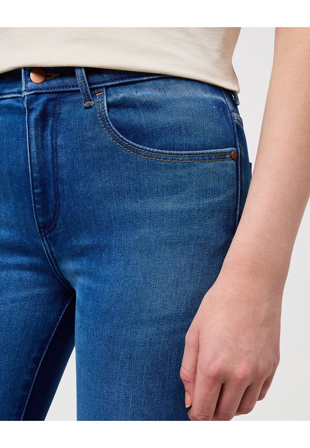 Wrangler - WRANGLER HIGH SKINNY DAMSKIE SPODNIE JEANSOWE JEANSY DŻINSY RUSTIC 112350940 W27H017957