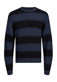 Jack & Jones - Jack&Jones Sweter 12241846 Granatowy Regular Fit. Kolor: niebieski. Materiał: syntetyk