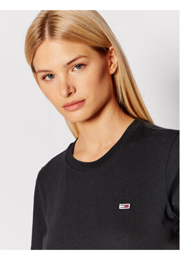 Tommy Jeans T-Shirt Tjw Jersey DW0DW09198 Czarny Regular Fit. Kolor: czarny. Materiał: bawełna, jersey
