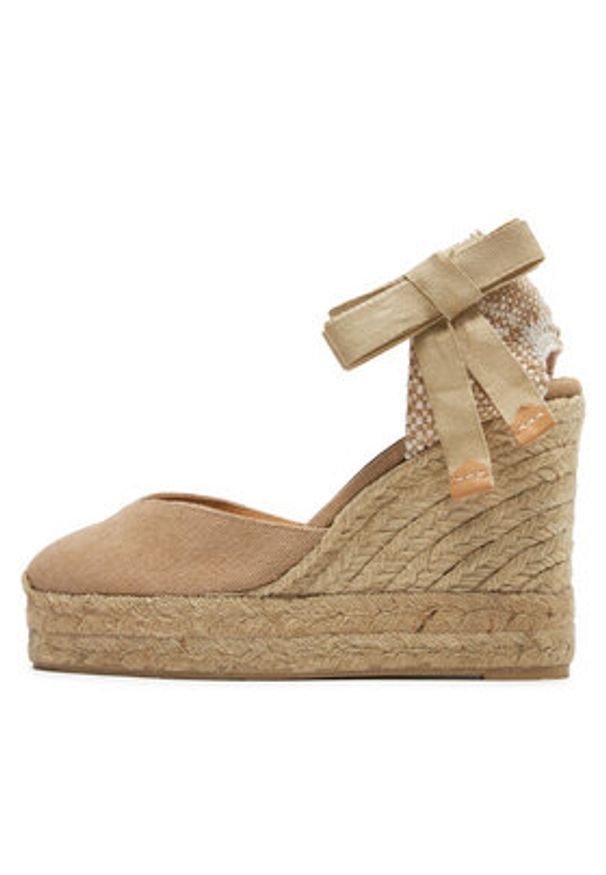 Castañer Espadryle Chiara/8Ed/002 021668 Beżowy. Kolor: beżowy. Materiał: materiał