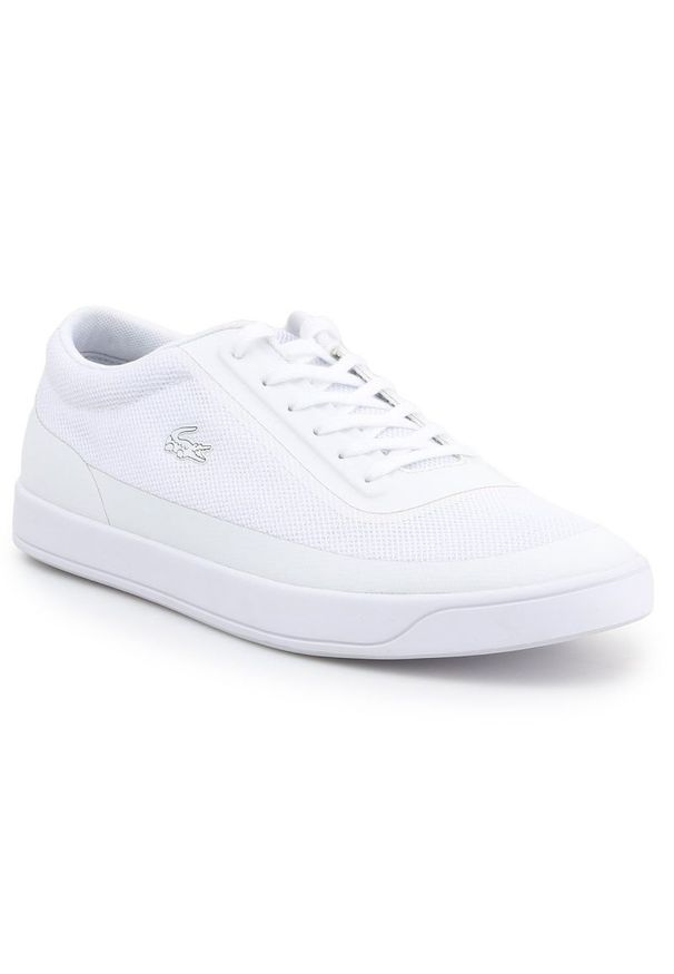 Trampki Lacoste Lyonella Lace W 7-33CAW1060001 białe. Okazja: na co dzień. Kolor: biały. Materiał: materiał, guma, syntetyk. Szerokość cholewki: normalna. Styl: casual