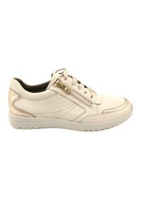 Caprice - Sneakersy buty CAPRICE 9-23765-20 165 beżowe beżowy. Kolor: beżowy. Materiał: skóra. Szerokość cholewki: normalna. Obcas: na platformie #3