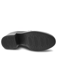 Zielone Półbuty Lemar Wygodne Skórzane Buty na Jesień. Zapięcie: pasek. Kolor: zielony. Materiał: skóra. Sezon: jesień. Obcas: na obcasie. Styl: elegancki. Wysokość obcasa: średni #5