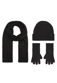 Michael Kors Zestaw czapka, szalik i rękawiczki 2934187 Czarny. Kolor: czarny. Materiał: materiał, akryl