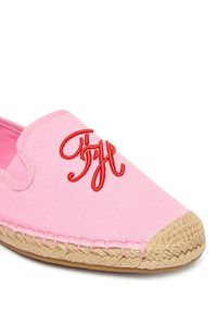 TOMMY HILFIGER - Tommy Hilfiger Espadryle Th Script Summer Espadrille FW0FW09240 Różowy. Kolor: różowy. Materiał: materiał #5