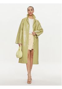 Herskind Płaszcz przejściowy Puch 5129124 Zielony Regular Fit. Kolor: zielony. Materiał: skóra #5