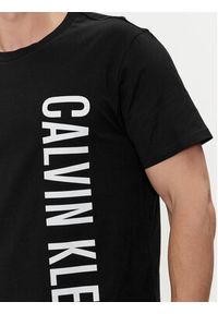 Calvin Klein Swimwear T-Shirt KM0KM00998 Czarny Regular Fit. Kolor: czarny. Materiał: bawełna #4
