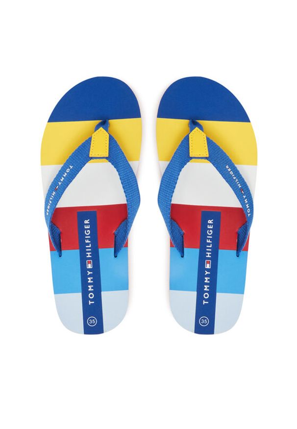 TOMMY HILFIGER - Tommy Hilfiger Japonki T3X8-33907-0058Y913 S Granatowy. Kolor: niebieski