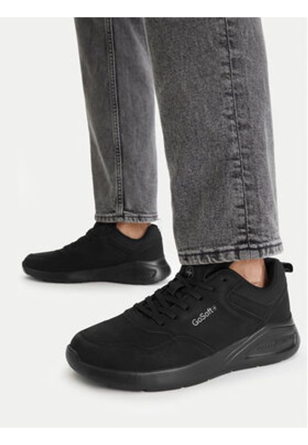 Go Soft Sneakersy CEOWB-MV15-010 Czarny. Kolor: czarny. Materiał: materiał