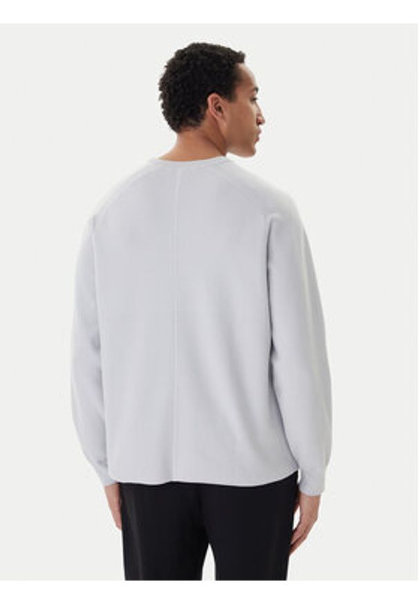 Calvin Klein Sweter Ls Ck Tech Knit Crwnk LV040BM347 Szary Regular Fit. Kolor: szary. Materiał: wiskoza