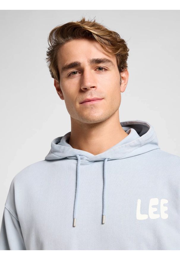Lee - MESKA BLUZA LEE RELAXED GRAPHIC HOODIE CONCRETE GRA 112364071