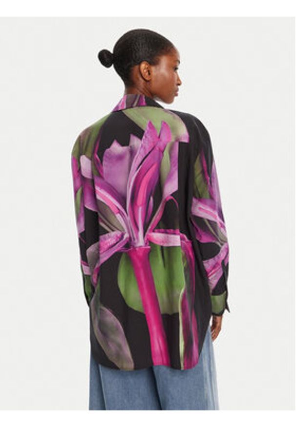 Desigual Koszula Orquidea Lacroix 25WWCW20 Kolorowy Relaxed Fit. Materiał: bawełna. Wzór: kolorowy